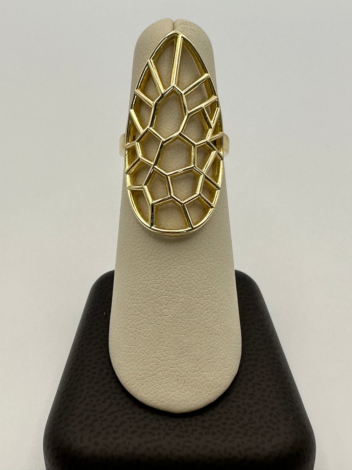 14k Yellow Gold Netted Ring
