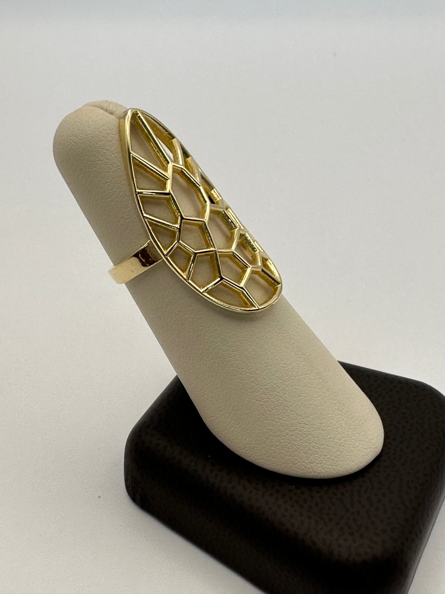 14k Yellow Gold Netted Ring
