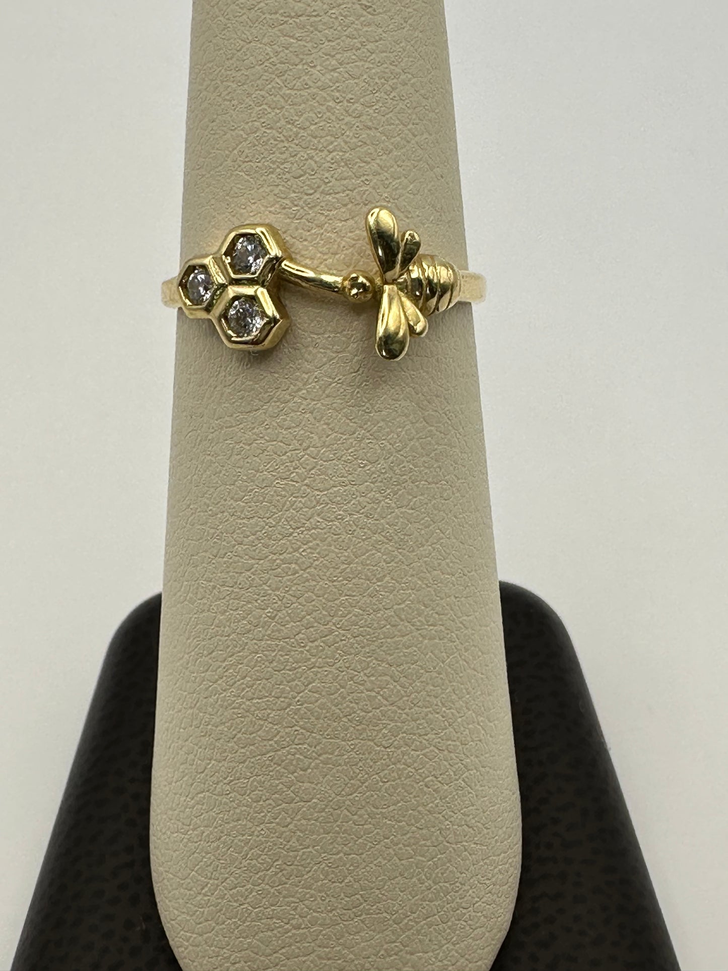 Honeycomb 14k Yellow Gold Ring