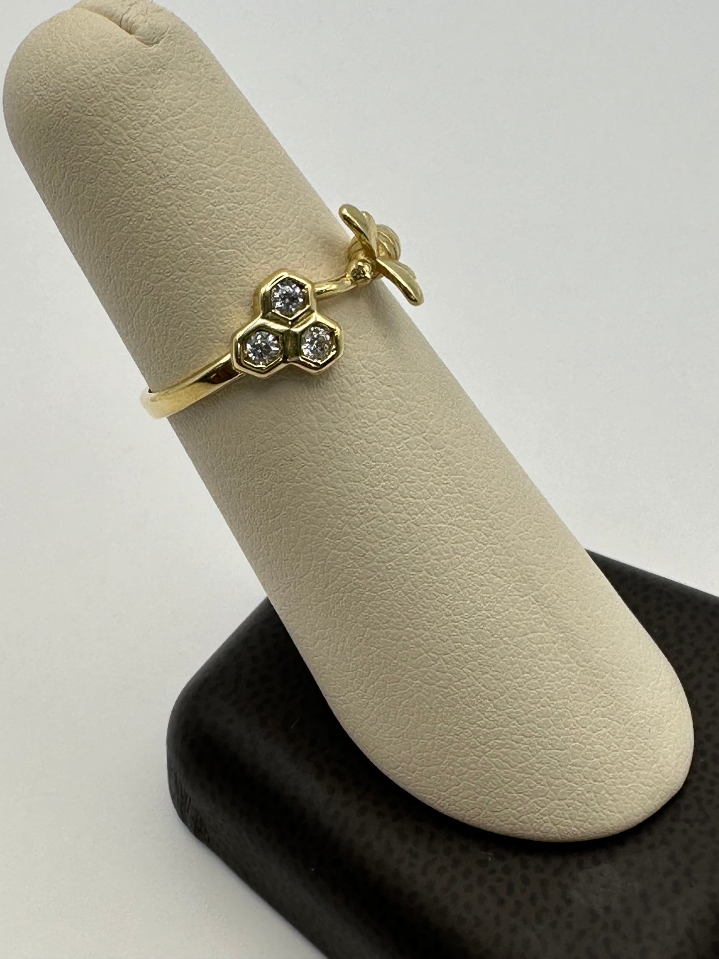 Honeycomb 14k Yellow Gold Ring