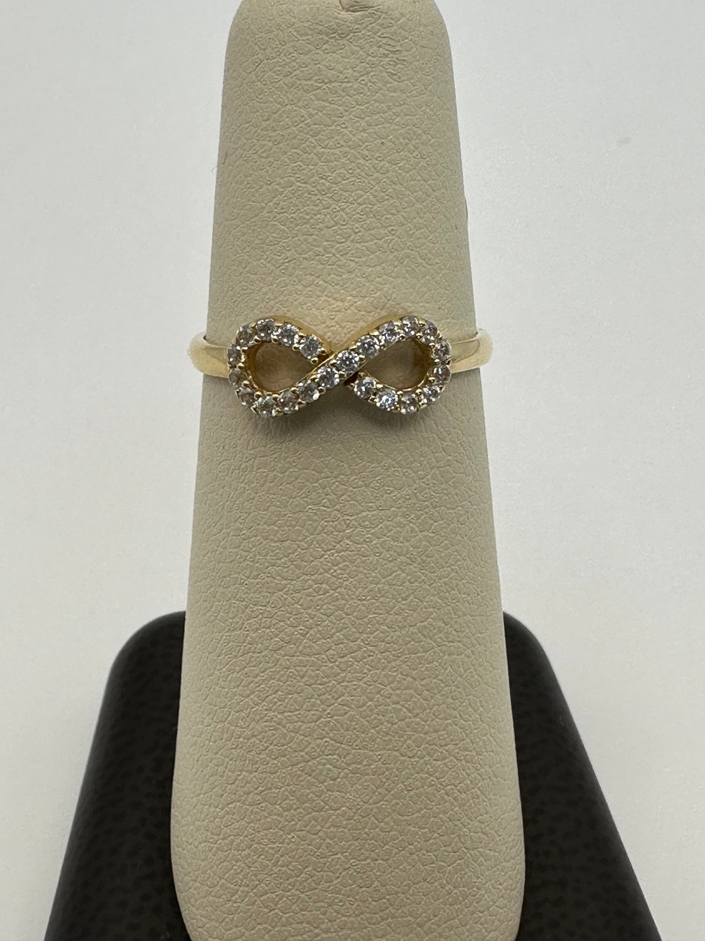 Diamond Infinity 14k Yellow Gold Ring