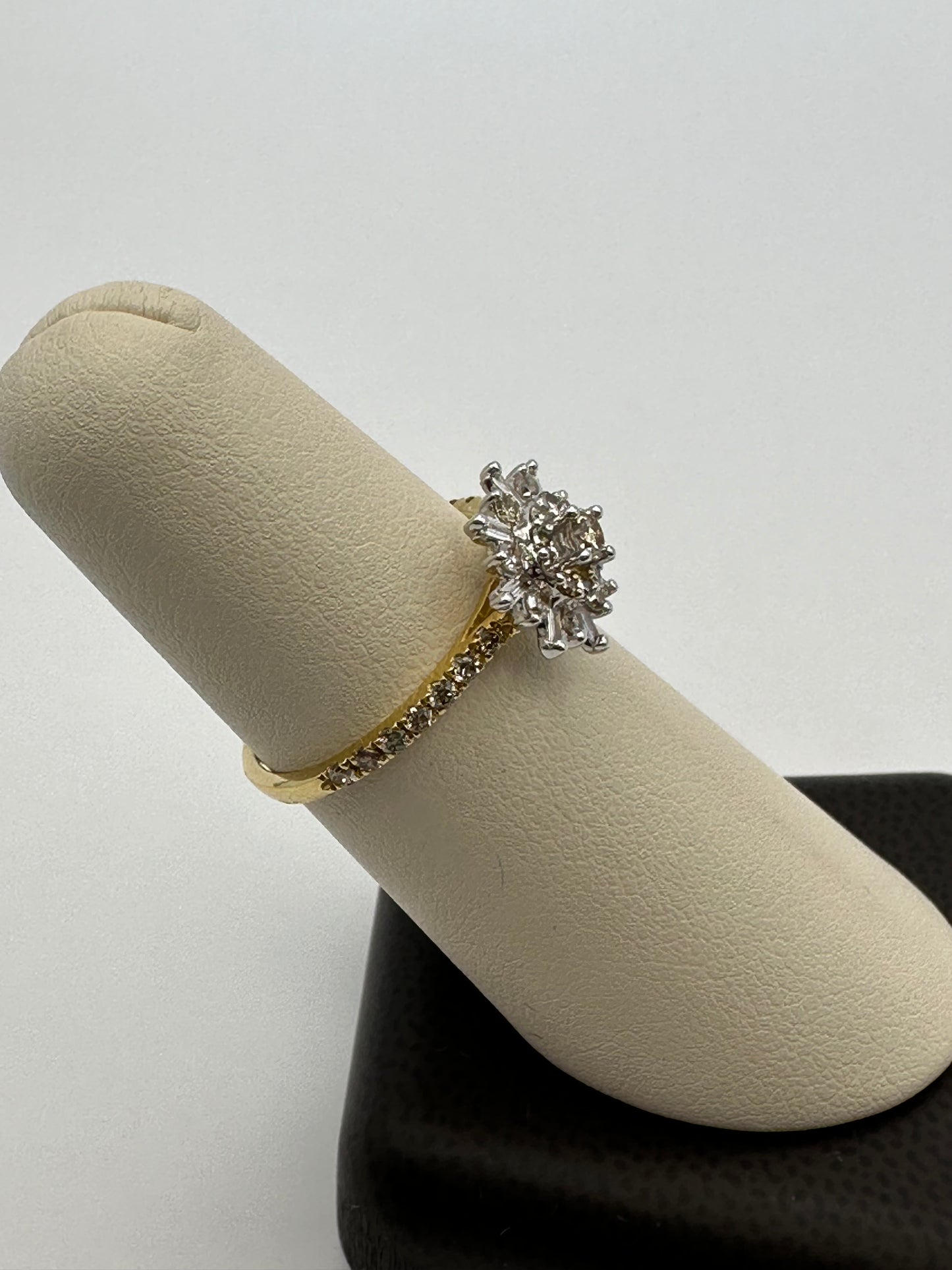 Diamond Stones 10k Gold Ring