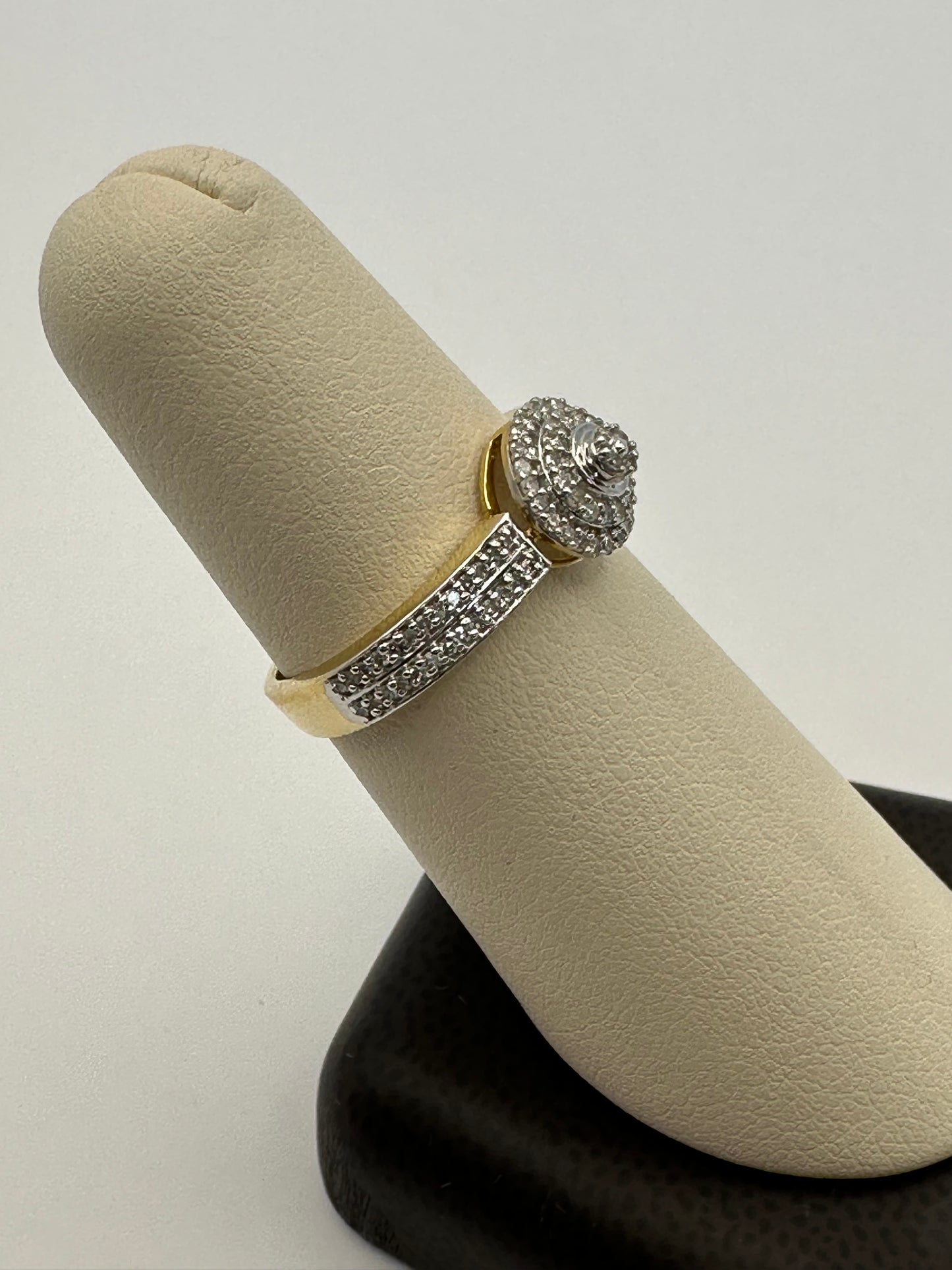 Iced 10k Italian Gold Ring