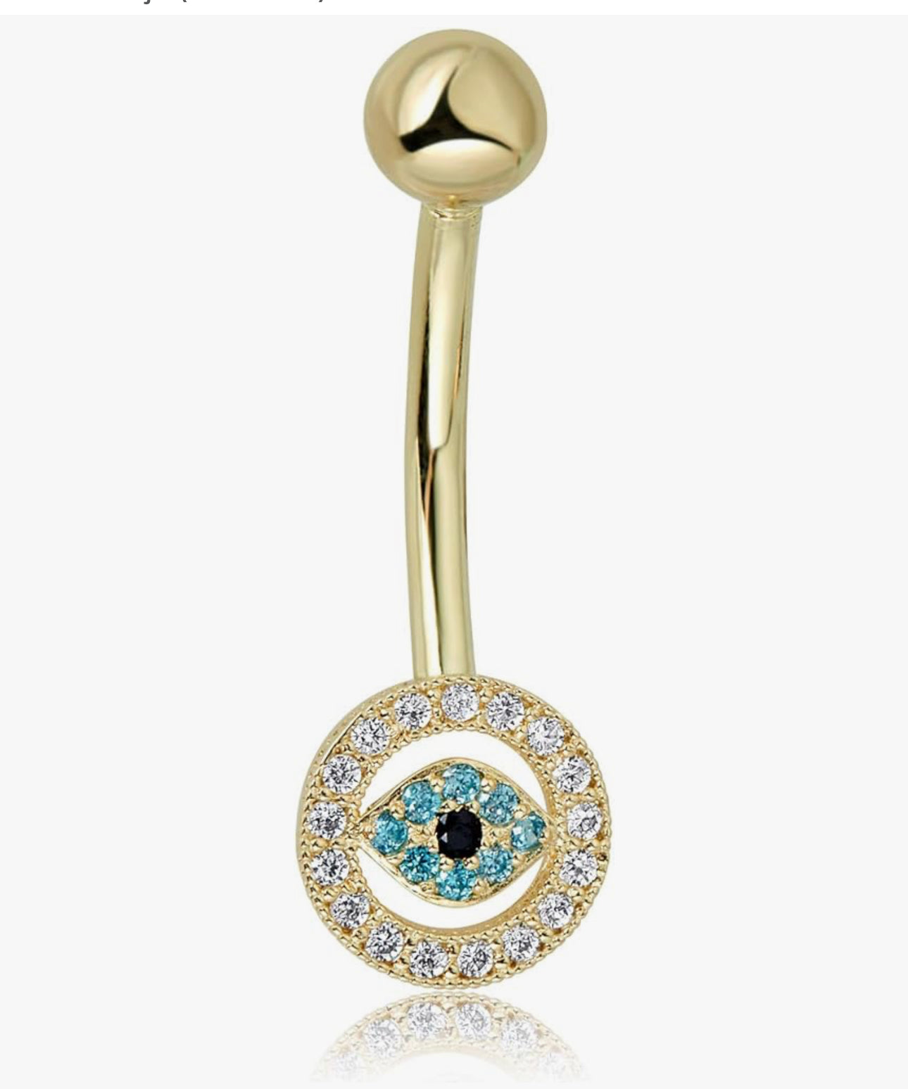 Piercing para ombligo 14k 1g