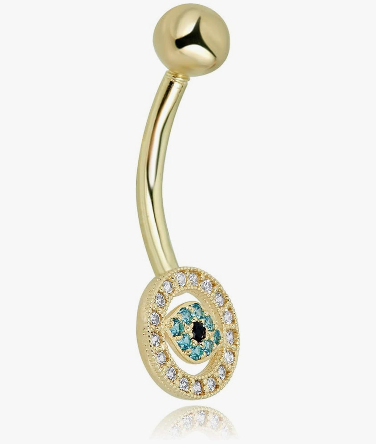 Piercing para ombligo 14k 1g