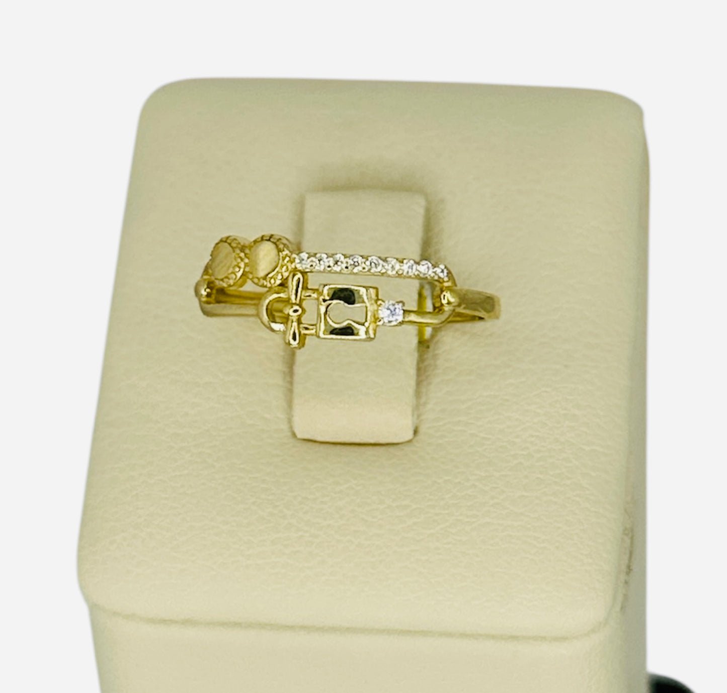 Anillo de candado 14k 1.4g