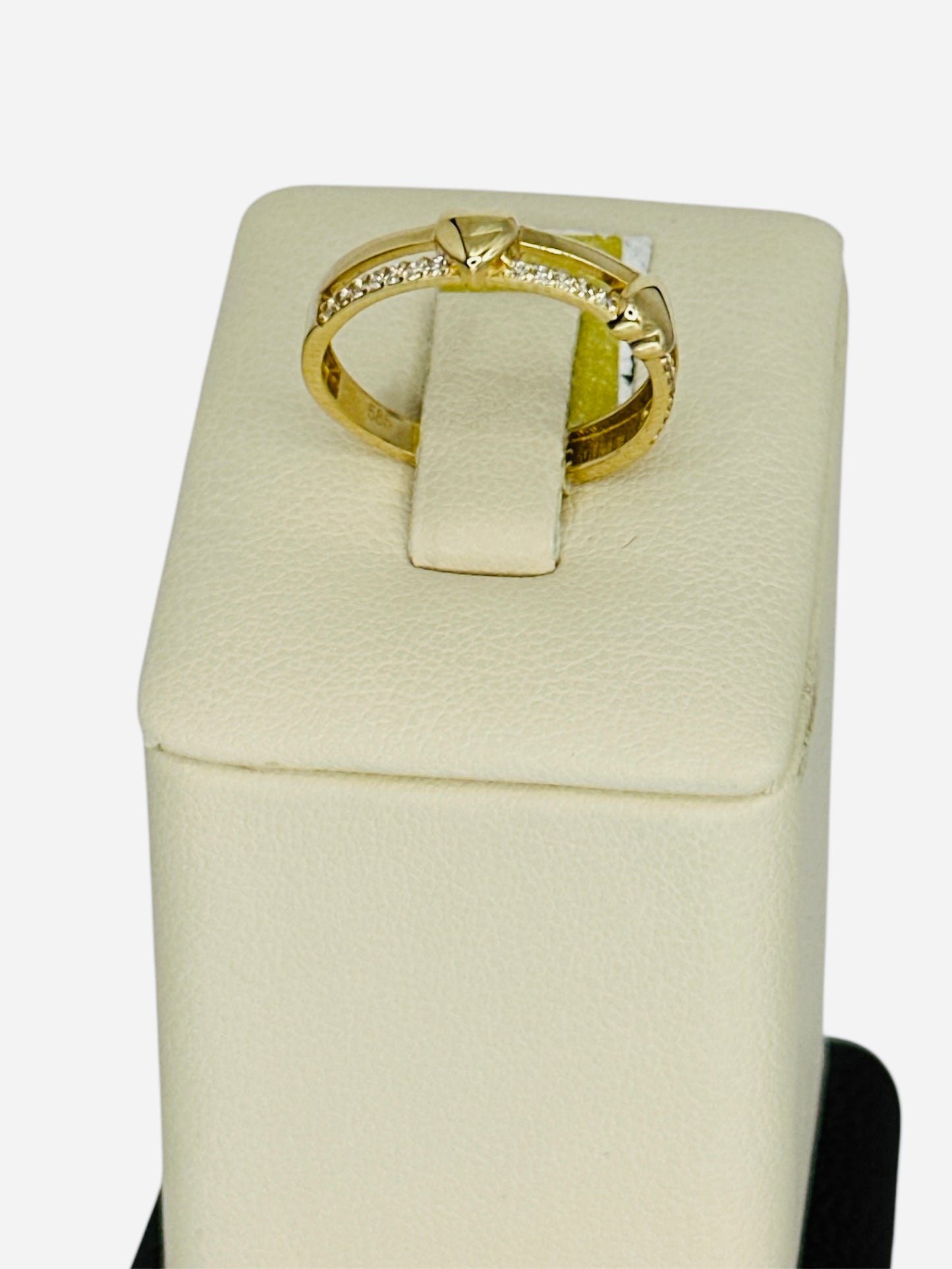 Anillo corazones 14k 1.8g