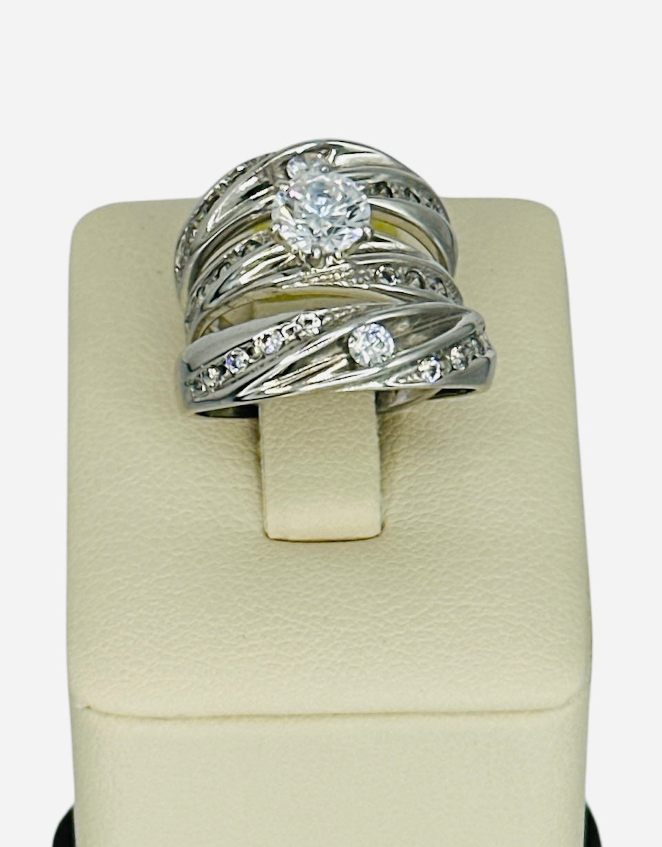 Anillos de matrimonio oro blanco 14k 9.1g