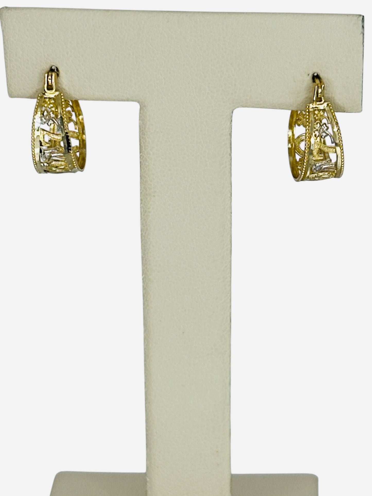 Arracada 7 potencias 14k 2.5g