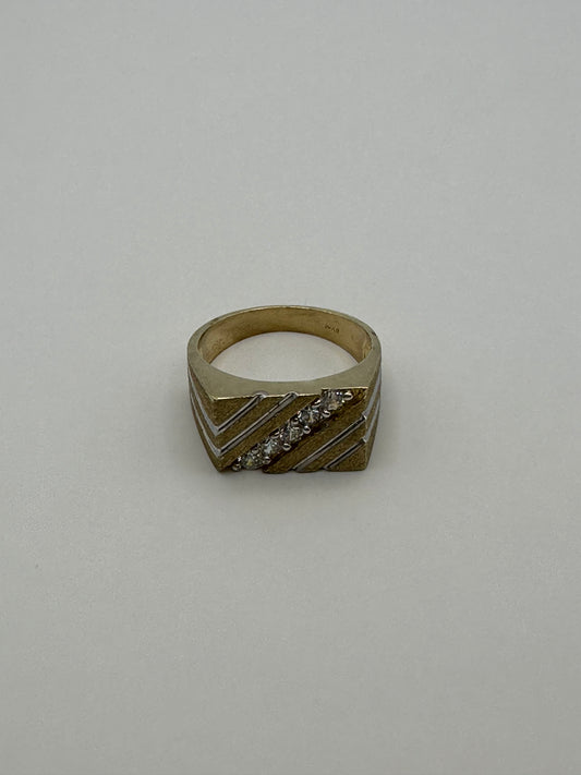14k Unisex Yellow Gold Ring