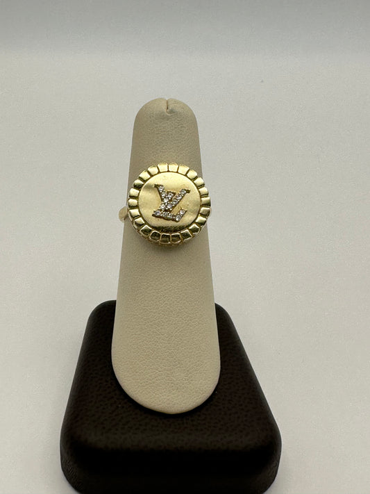 14k Yellow Gold Designer Ring