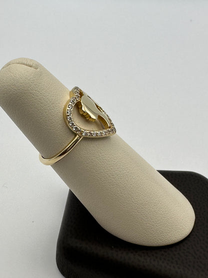 14k Heart Barbie Gold Ring