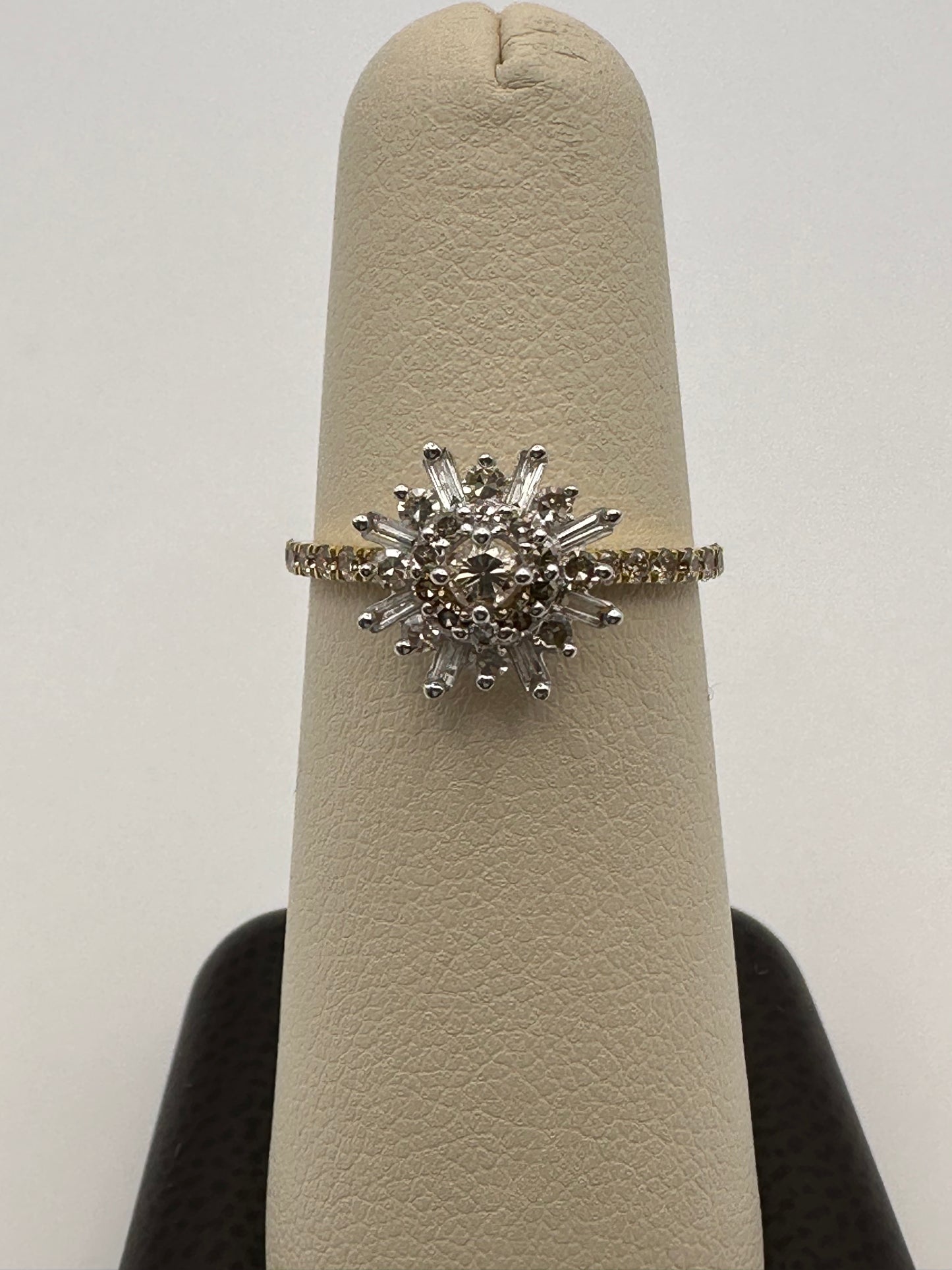 Diamond Stones 10k Gold Ring