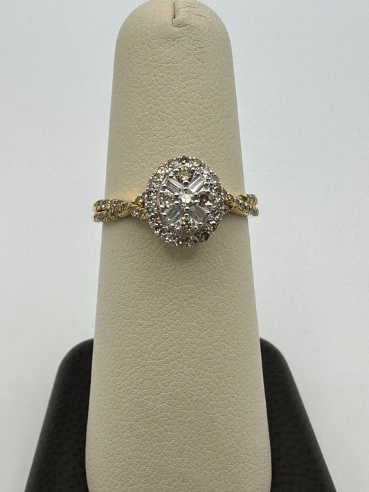 10k Gold Diamond Ring