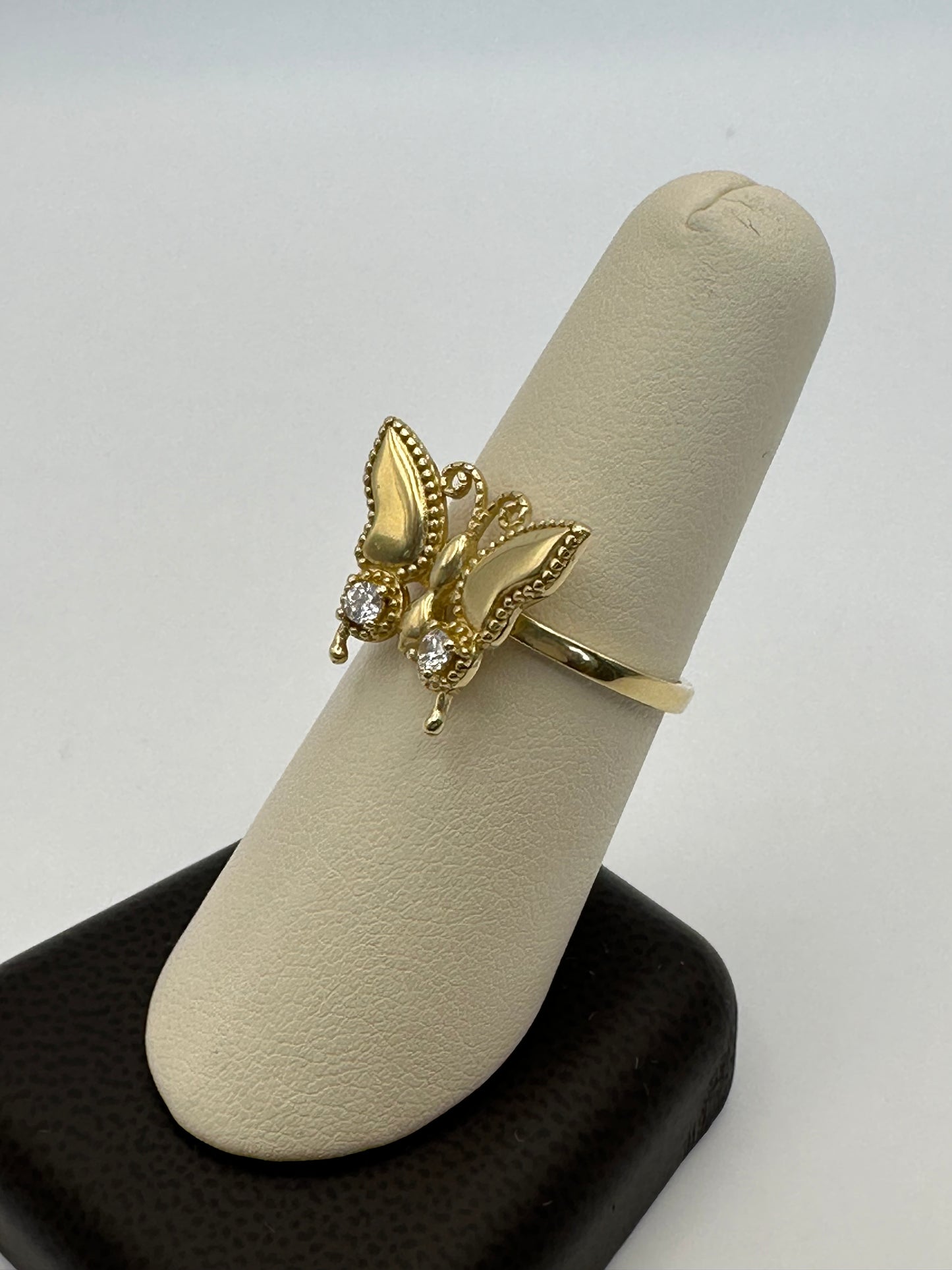 14k Italian Gold Butterfly Ring