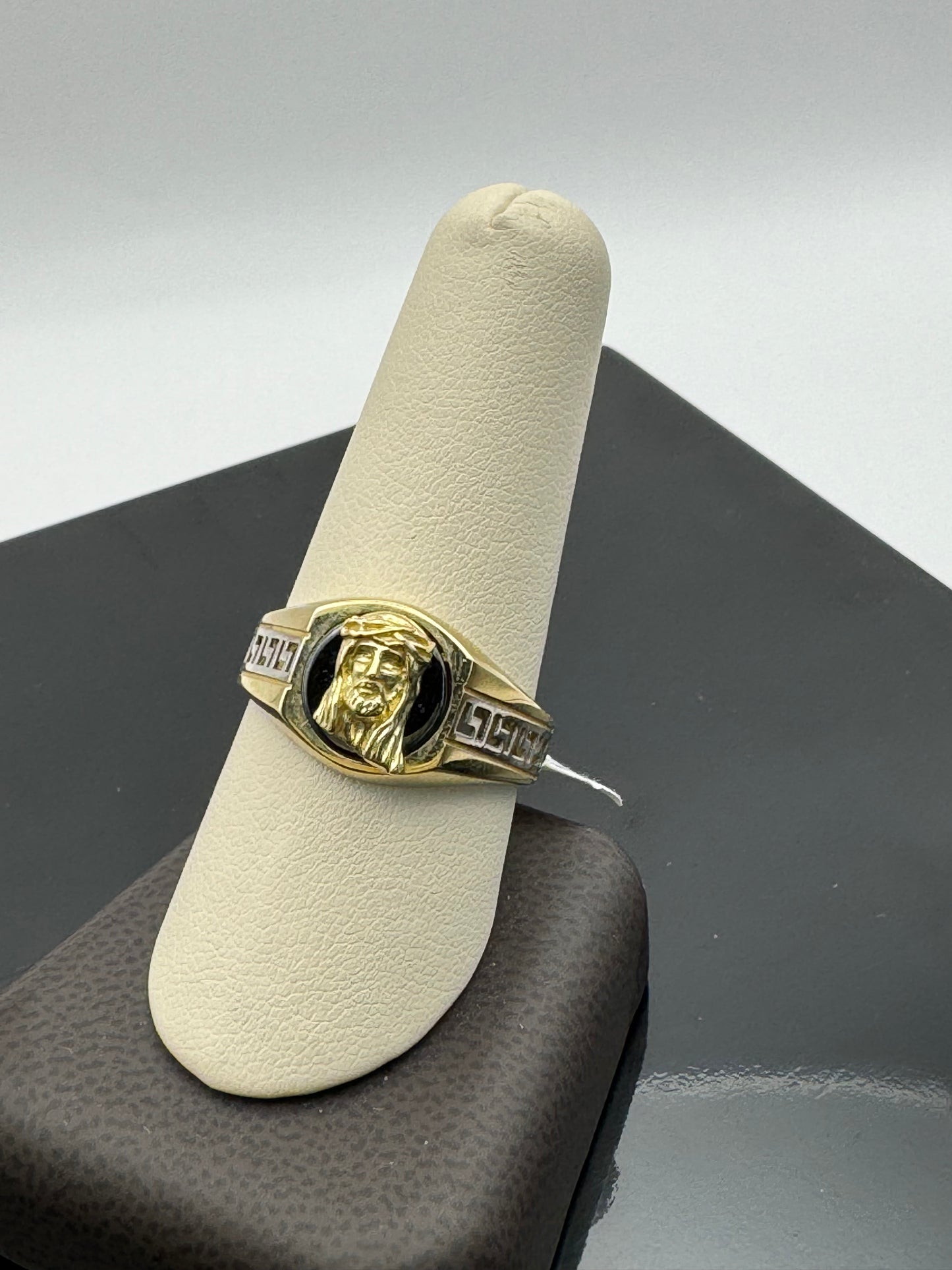 10k Gold Jesus Ring