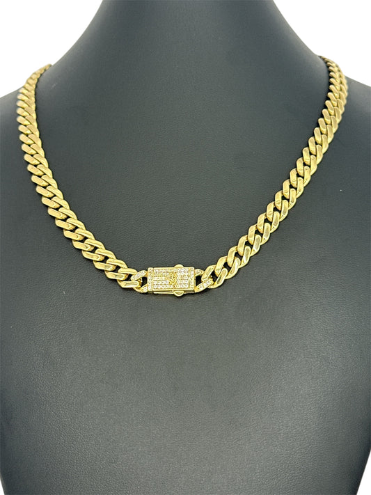 Cadena estilo monaco. 14k 15.8g