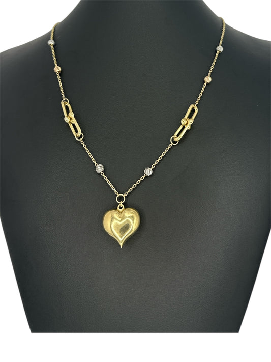 Cadena de corazón  14k. 7g