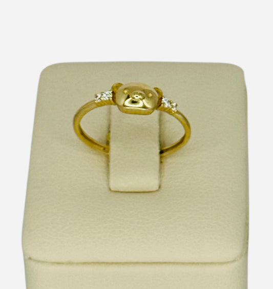 Anillo de osito 14k  1g