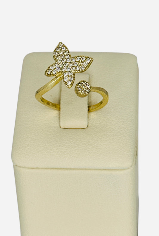 Anillo estilo mariposa 10k 2.4