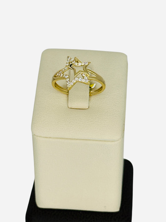 Anillo de estrellas 14k  2.2g