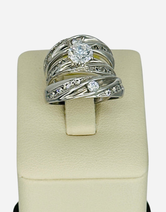 Anillos de matrimonio oro blanco 14k 9.1g