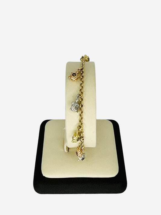 Brazalete para el pie 14k 6.8g