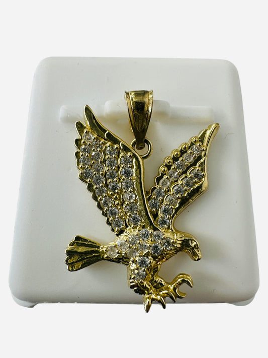 Aguila con piedras blancas 10k 1.7g