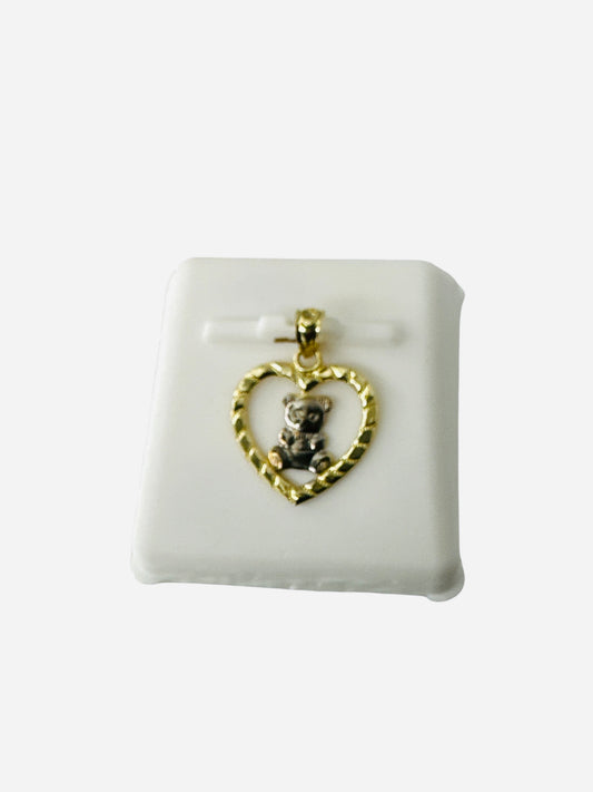 Oso en corazón 10k 0.7g