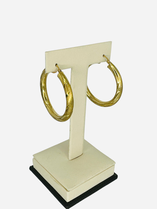 Argollas medianas 10k 3.5g