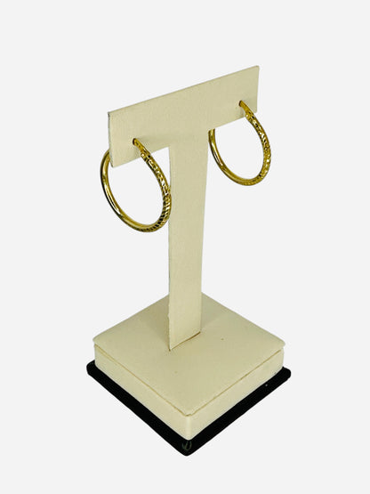 Argollas medianas 10k 2.1g