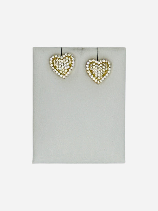 Pendiente de corazón 10k 2.2g