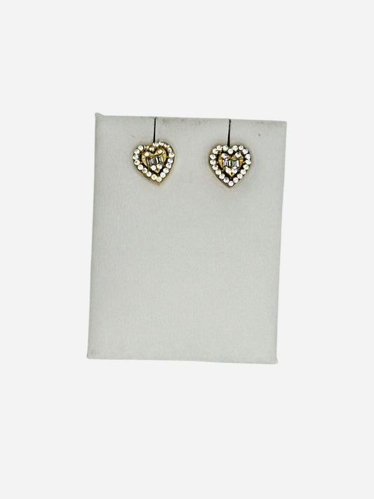 Pendiente de corazón 10k 1.4g