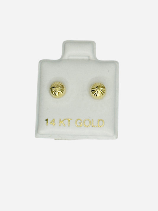 Pendientes mediano de 14k