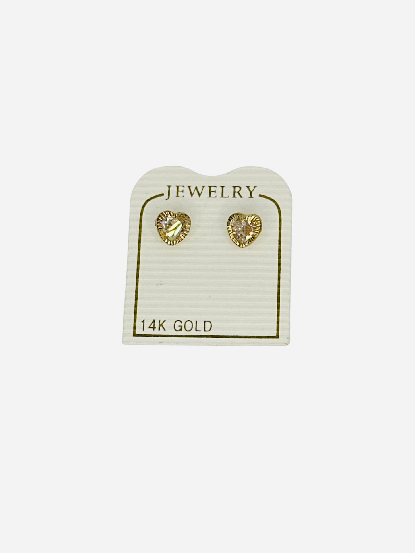 Pendiente de corazón 14k