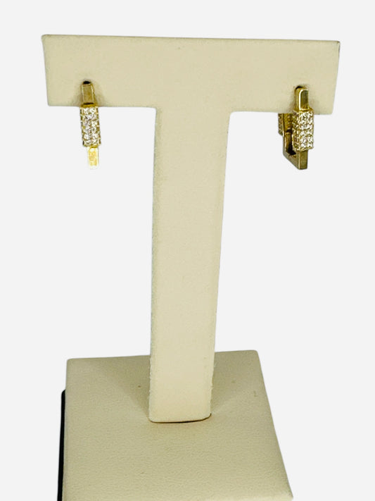 pendientes de oro 10k 2.8g